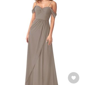 Azazie Millie Taupe Bridesmaid Dress